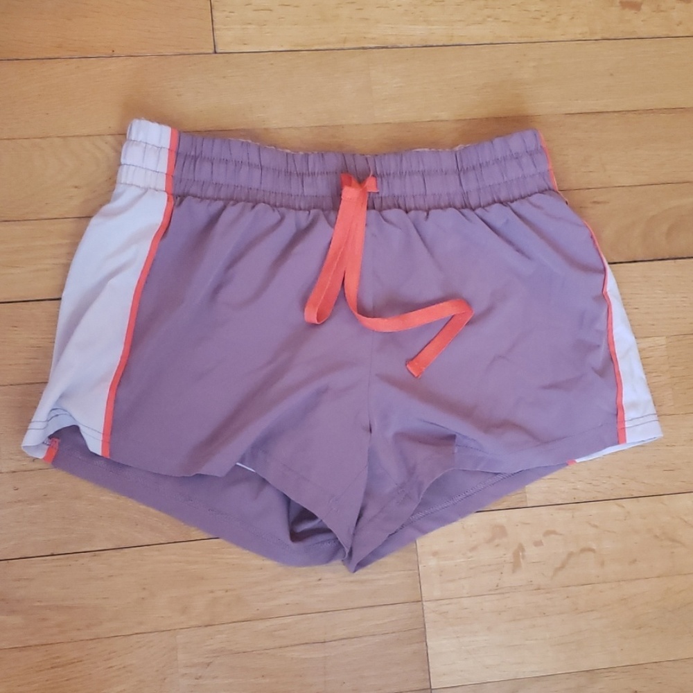 Fabletics dusky purple and orange shorts